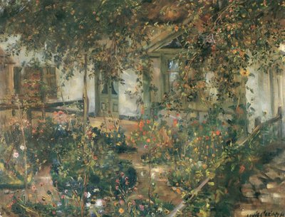 Blühender Bauerngarten von Lovis Corinth